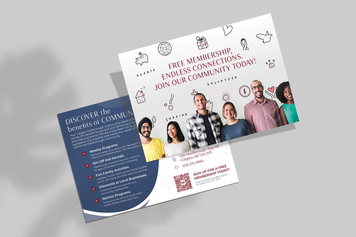 CMCA promotional post card design