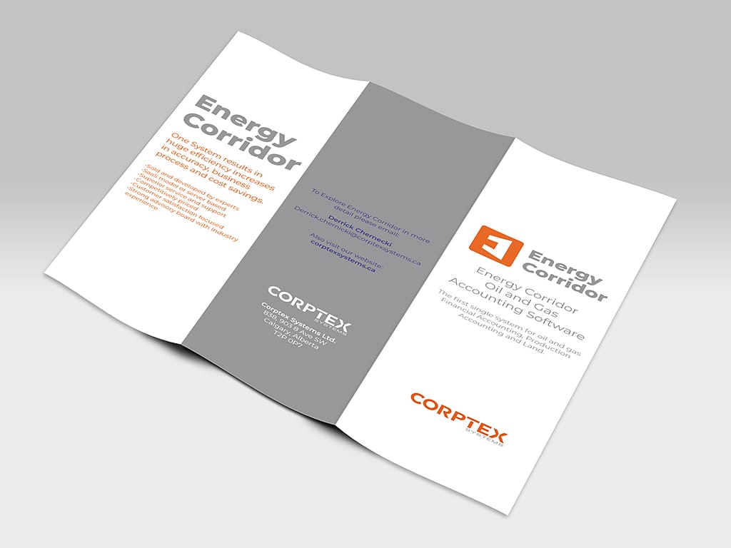 Corptex Systems brochure design